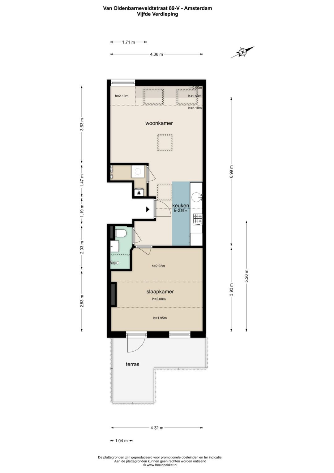 Foto 32 van Van Oldenbarneveldtstraat 89-5