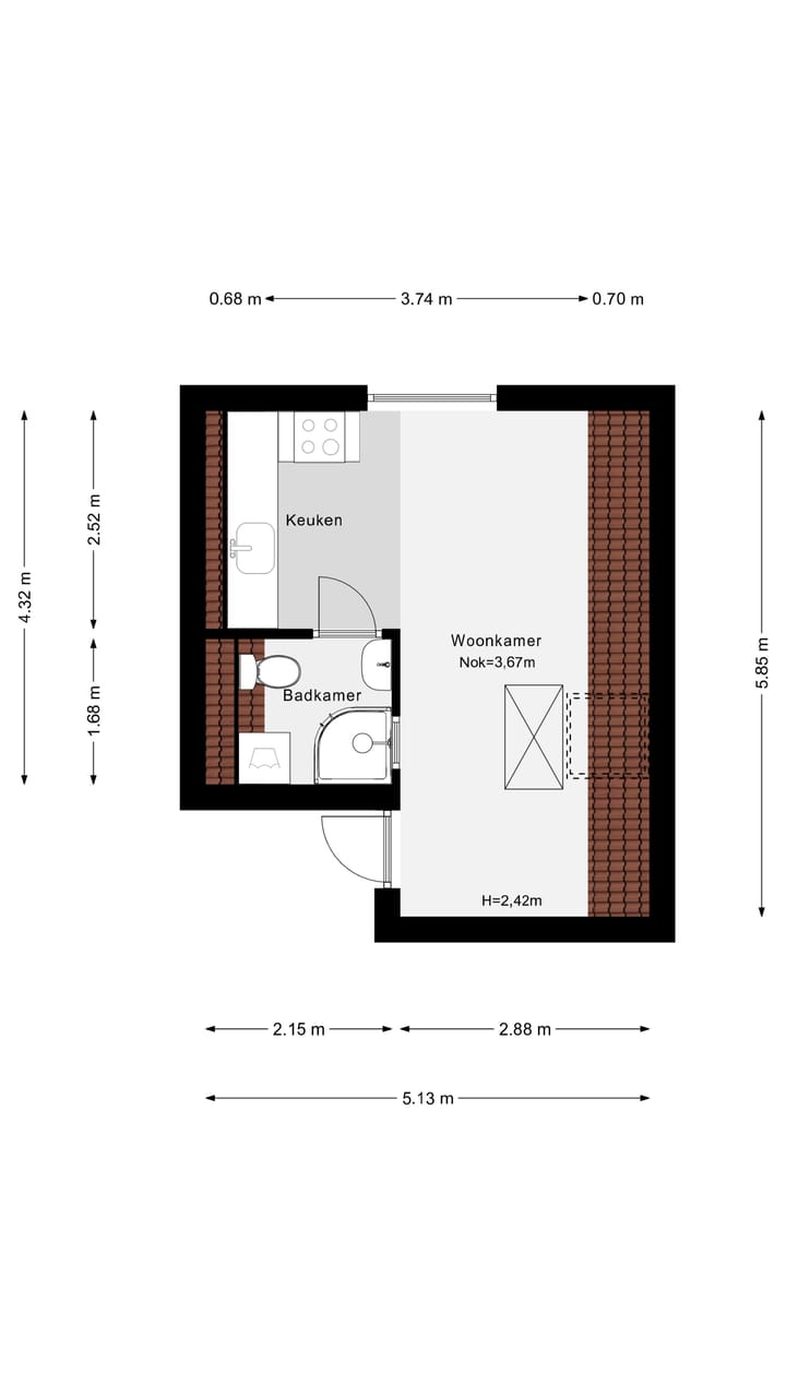 Foto 25 van Aelbrechtskade 19-A02
