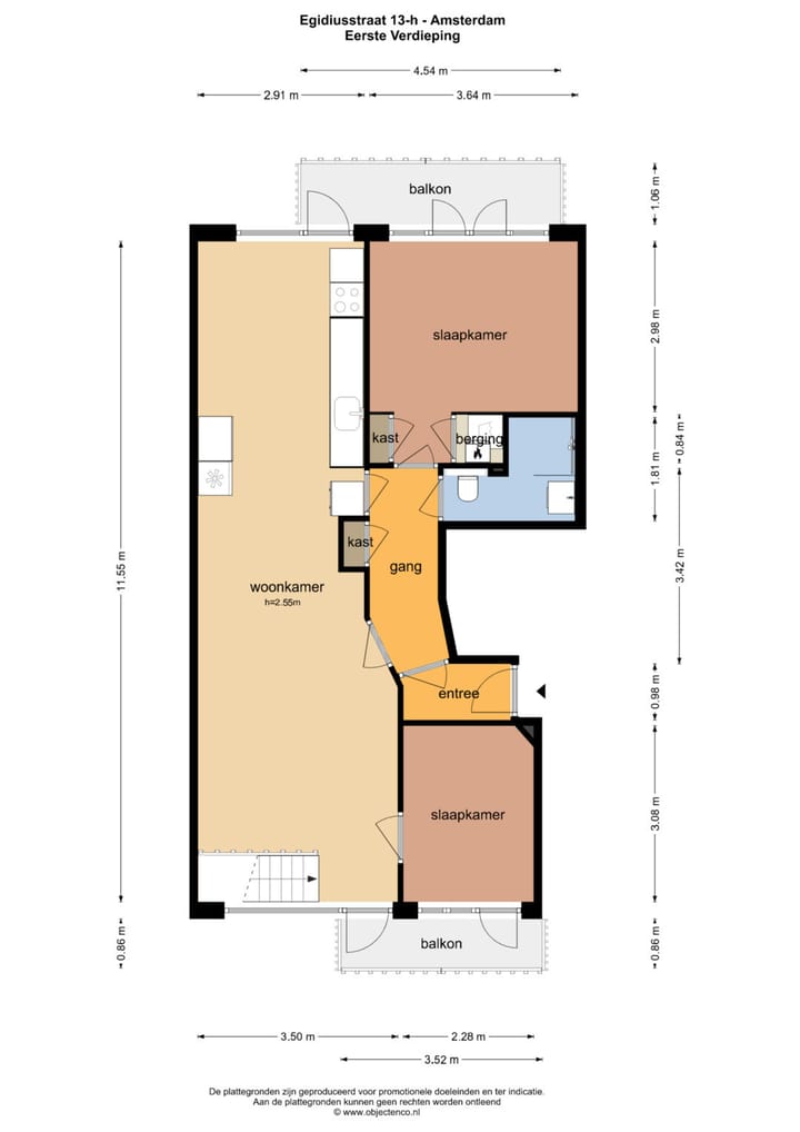 Foto 36 van Egidiusstraat 13-H