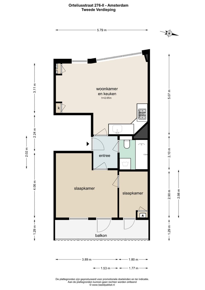 Foto 22 van Orteliusstraat 276-2