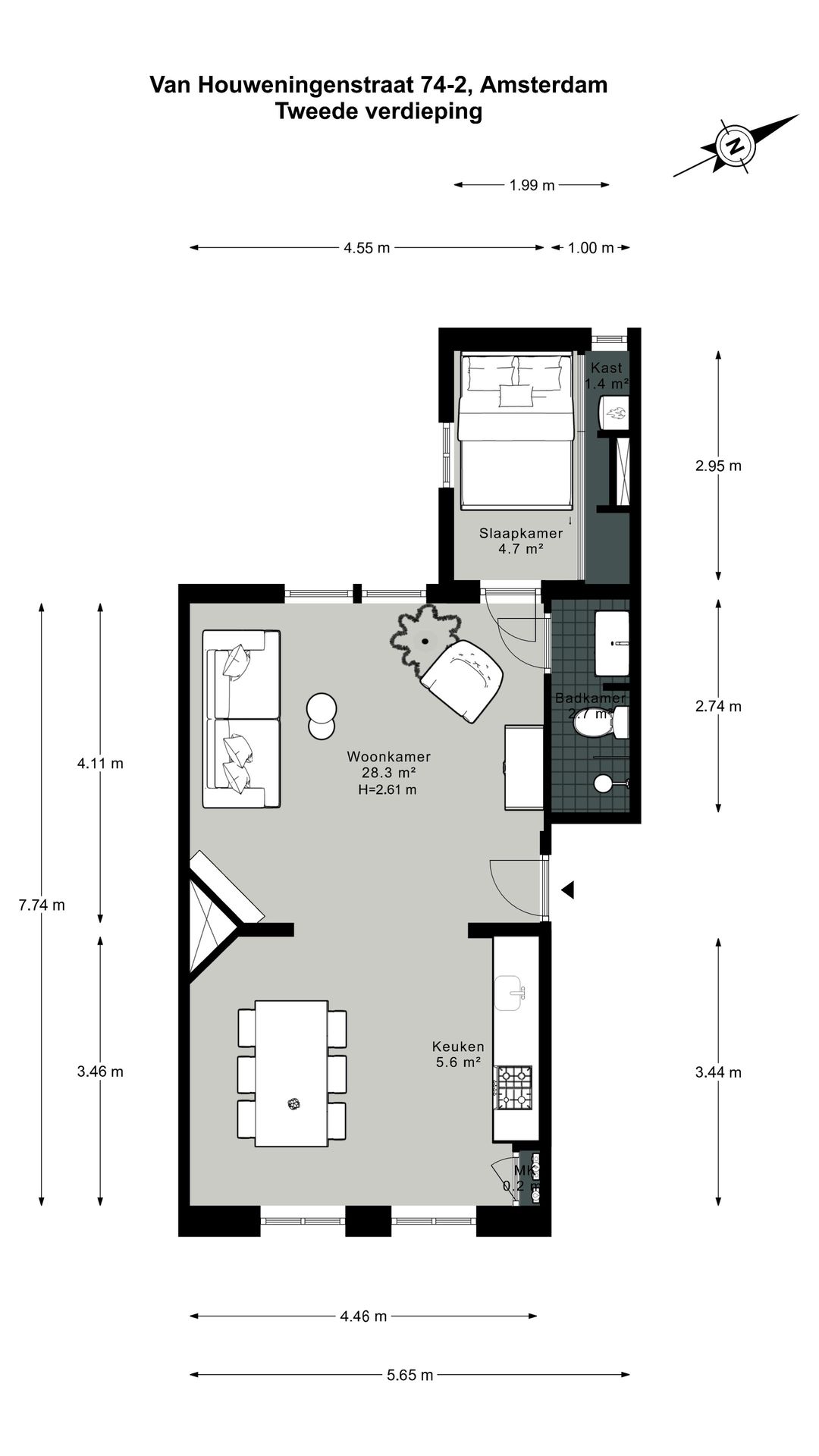Foto 22 van Van Houweningenstraat 74-2