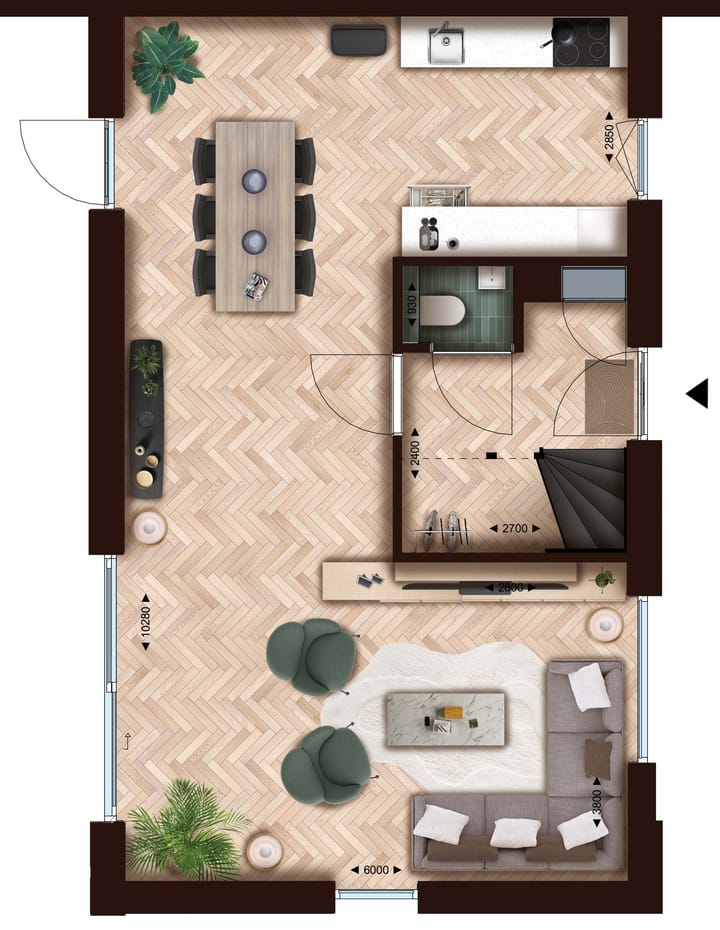 Foto 4 van Twee-onder-een-kap (Bouwnr. 44)