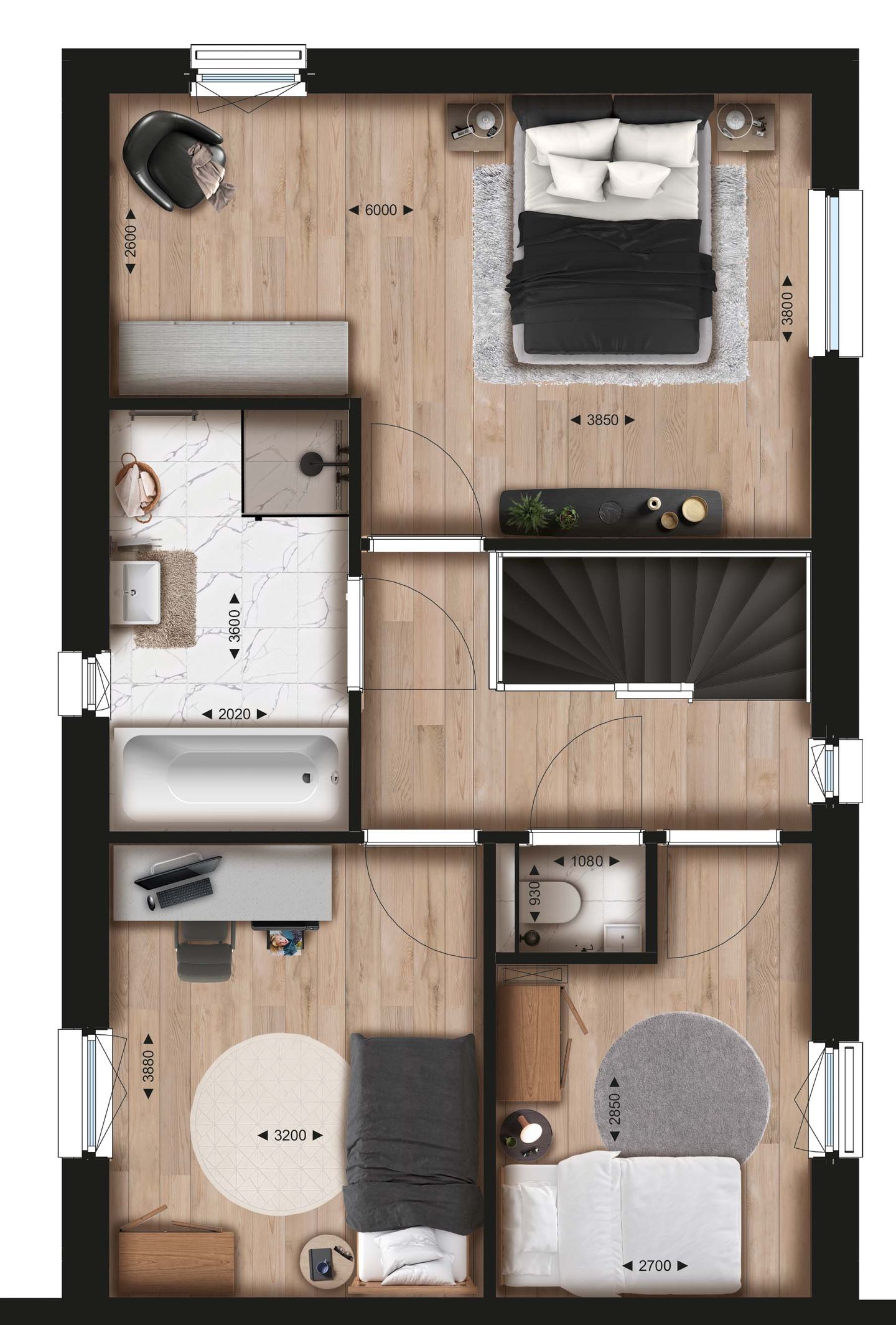 Foto 5 van Twee-onder-een-kap (Bouwnr. 39)