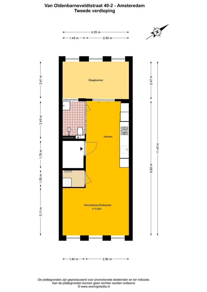 Foto 18 van Van Oldenbarneveldtstraat 40-2