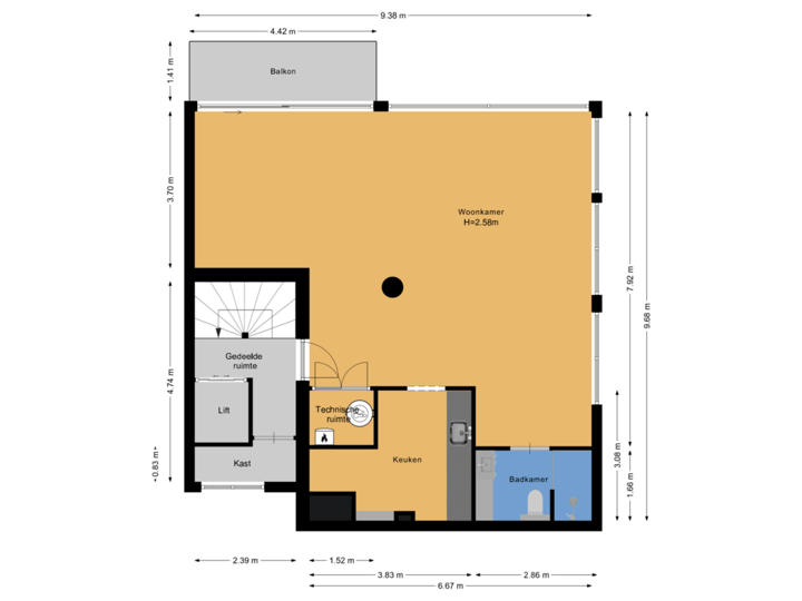 Appartement eerste verdieping