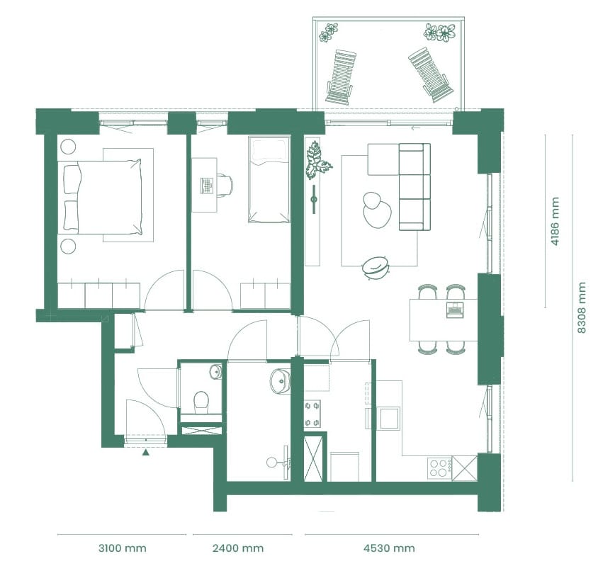 Foto 7 van Type E (Bouwnr. 37)