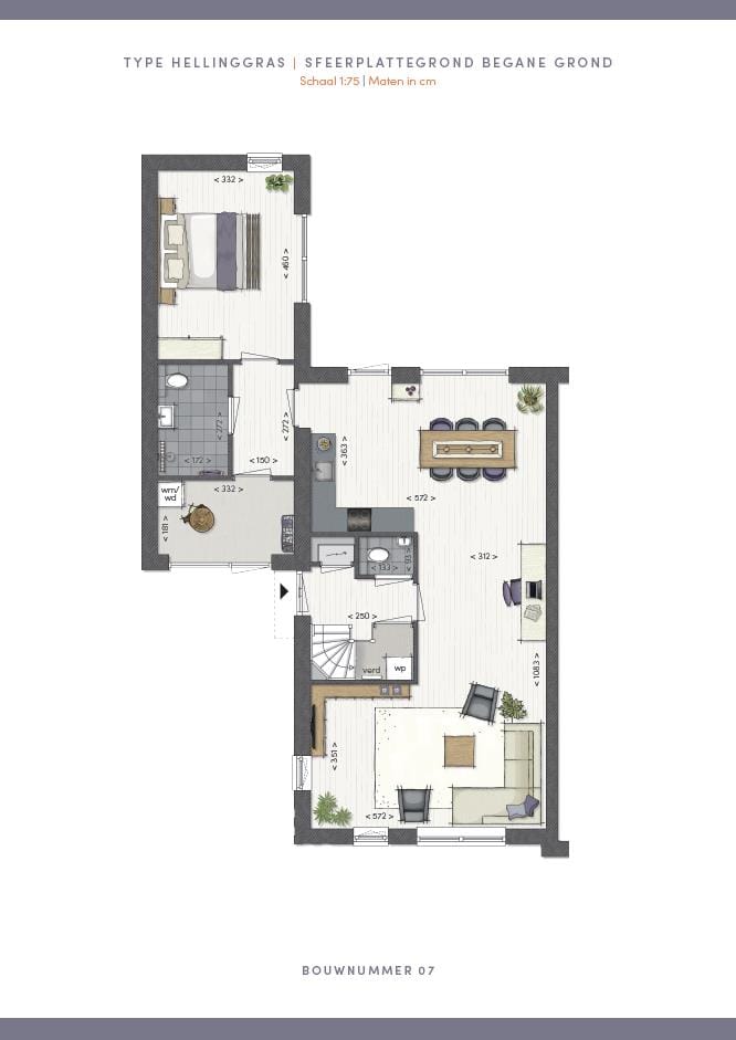 Foto 3 van Hellinggras - halfvrijstaande woning (Bouwnr. 7)