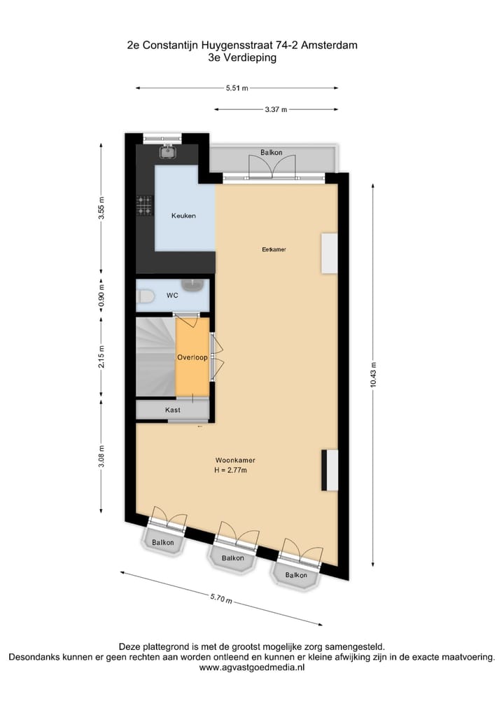Foto 50 van Tweede Constantijn Huygensstraat 74-2