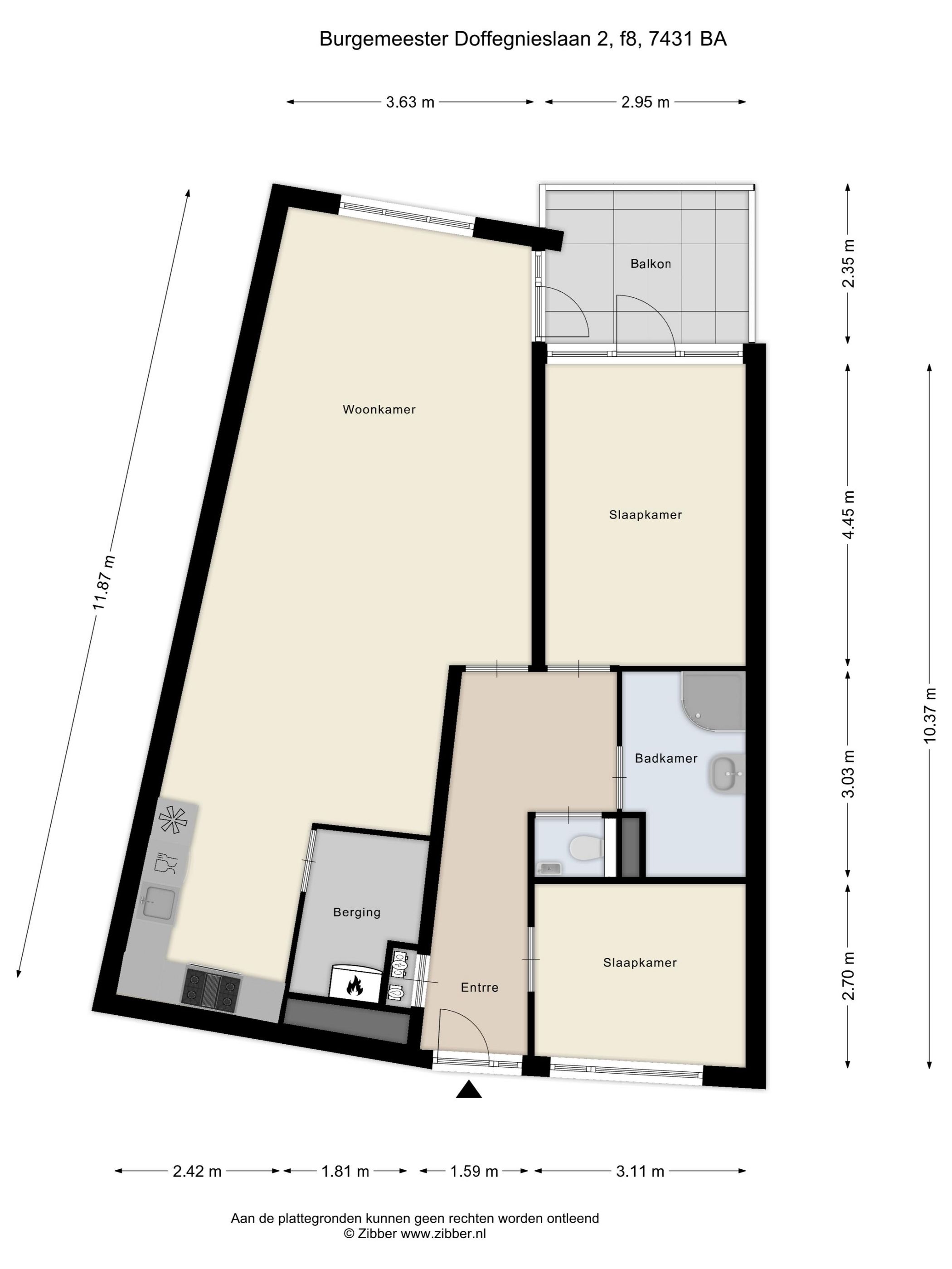 Foto 39 van Burg. Doffegnieslaan 2-F8