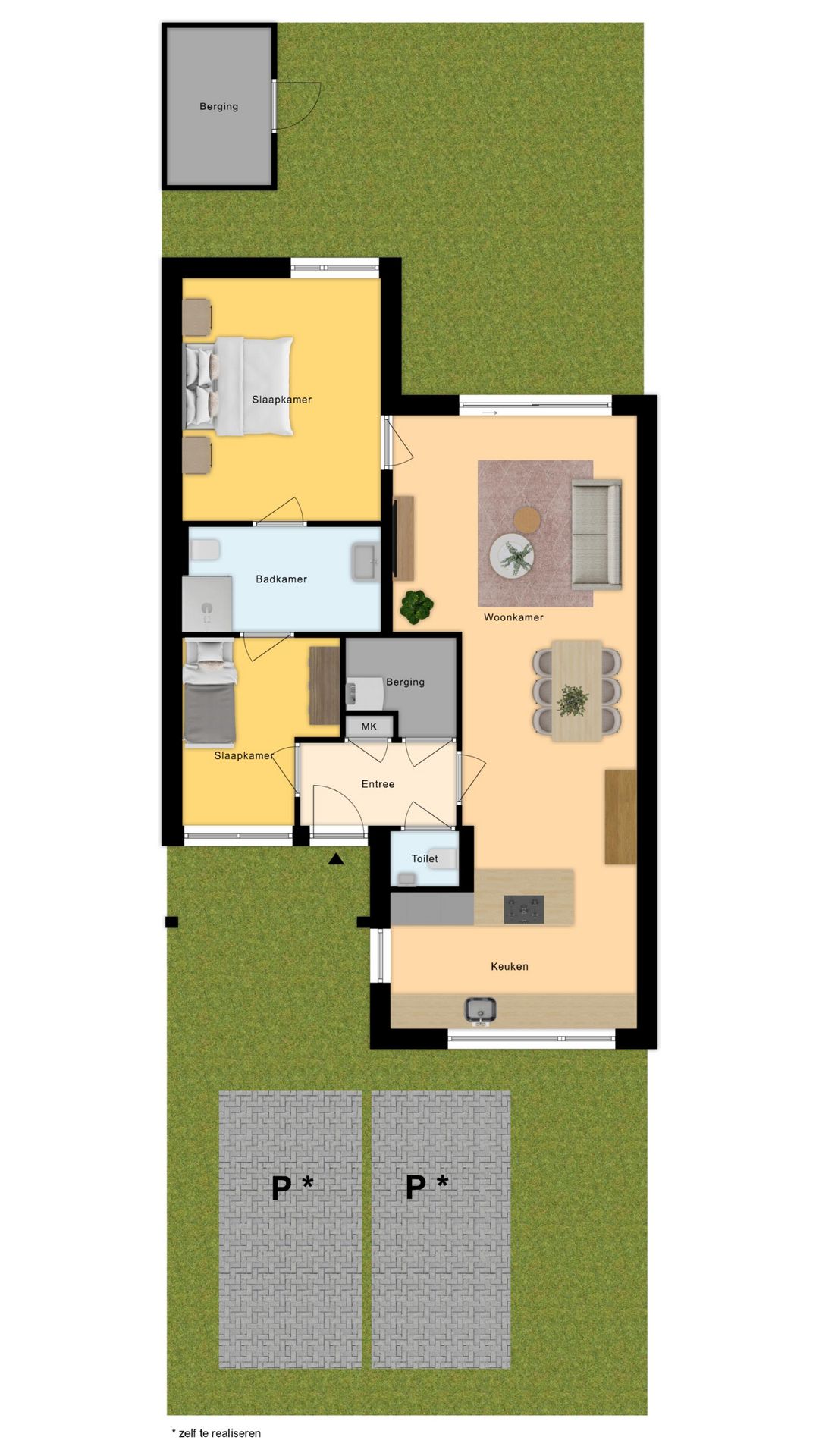 Foto 4 van Drie-onder-een-kapwoning (Bouwnr. Tussen - 4)