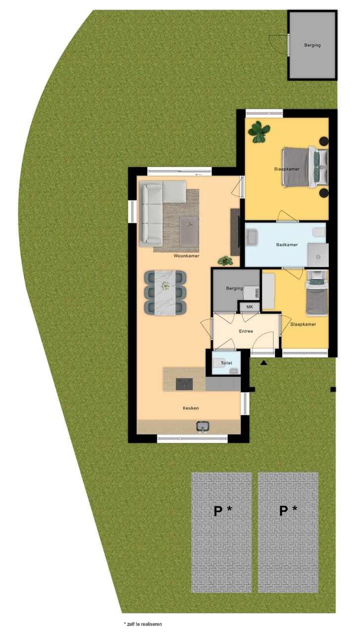 Foto 4 van Drie-onder-een-kapwoning (Bouwnr. Hoek - 5)