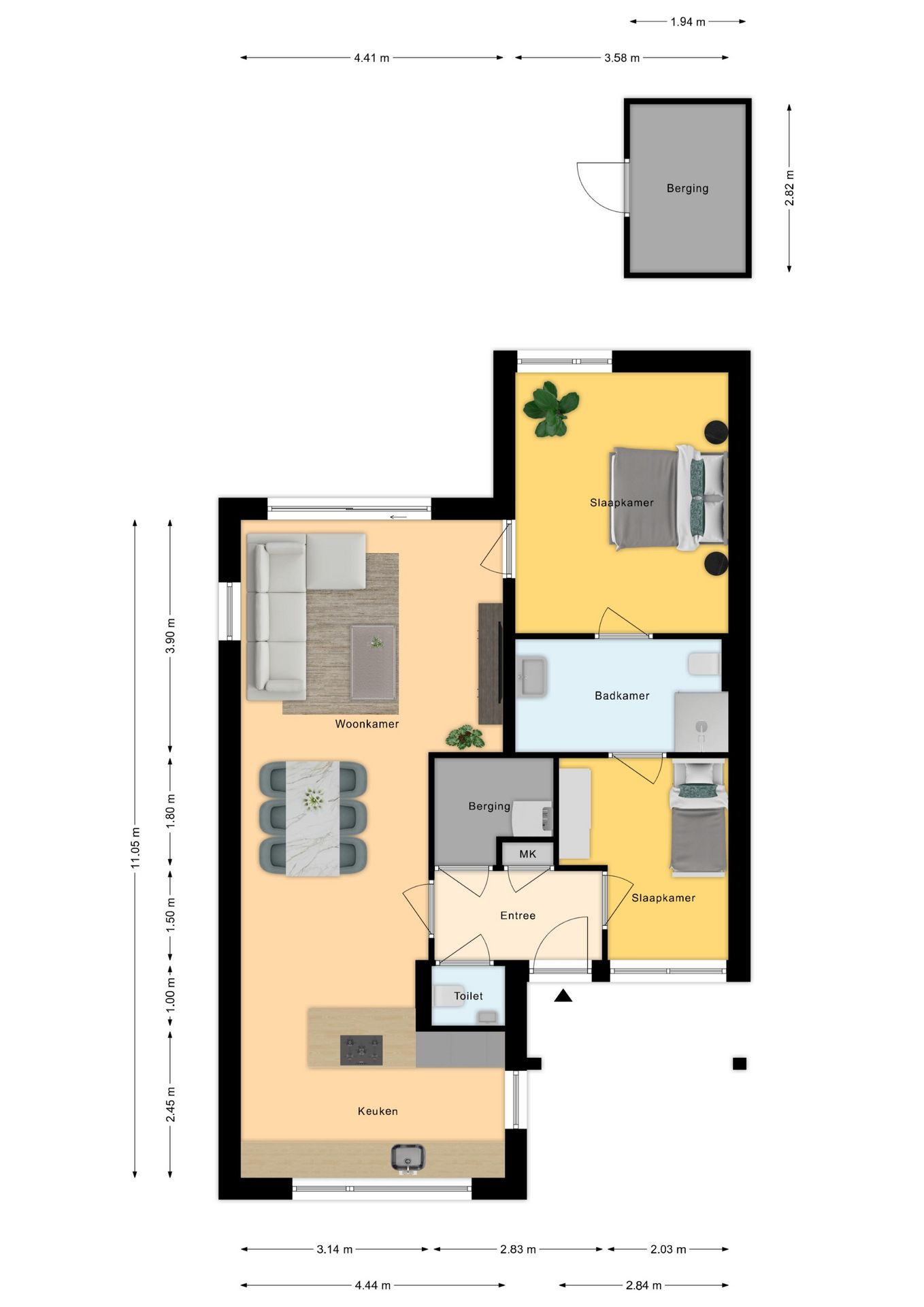 Photo 5 of Drie-onder-een-kapwoning (Bouwnr. Hoek - 5)