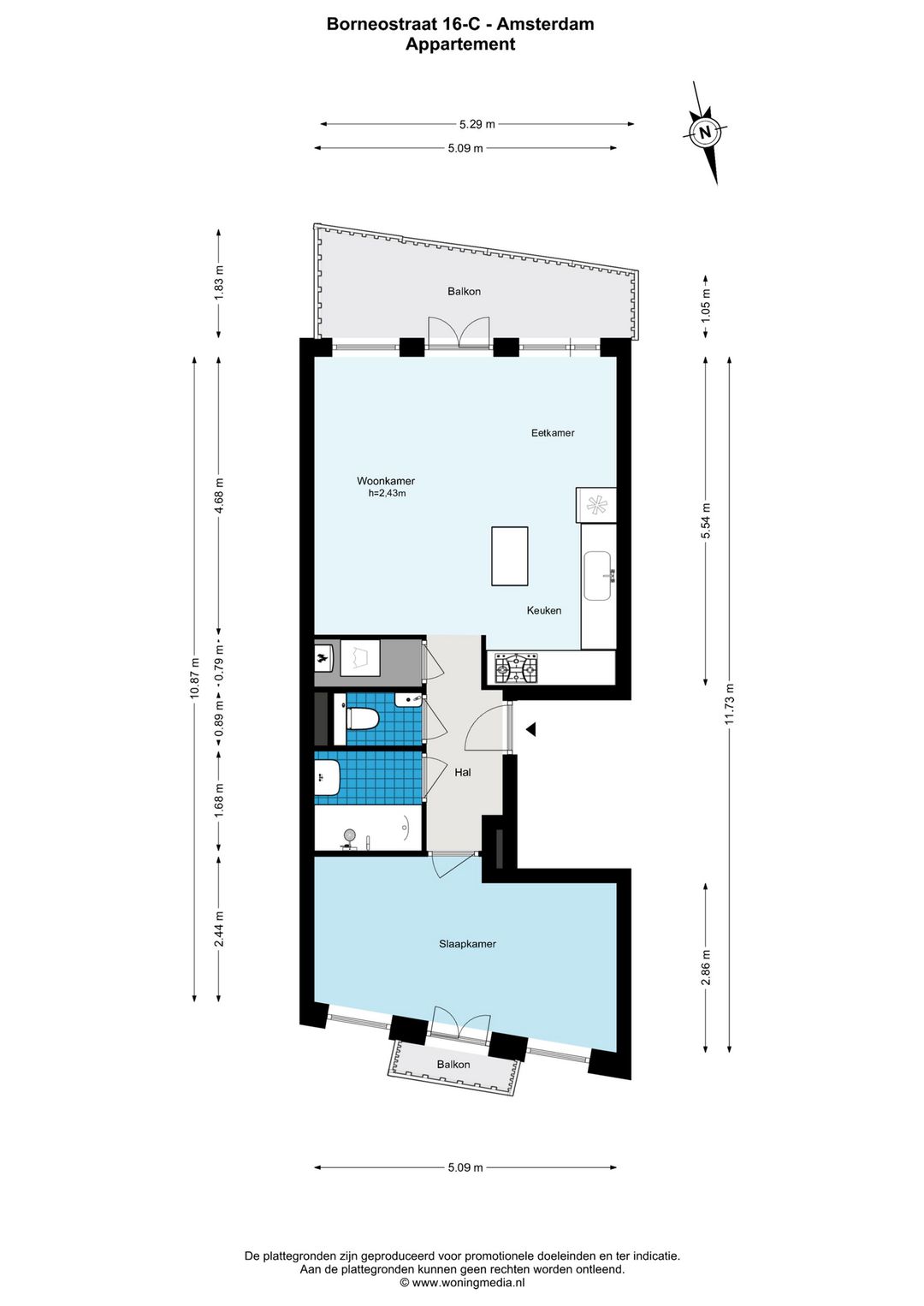 Foto 22 van Borneostraat 16-C