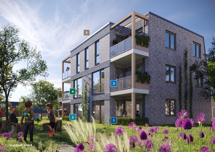 Foto van Appartement type A Portiekflat