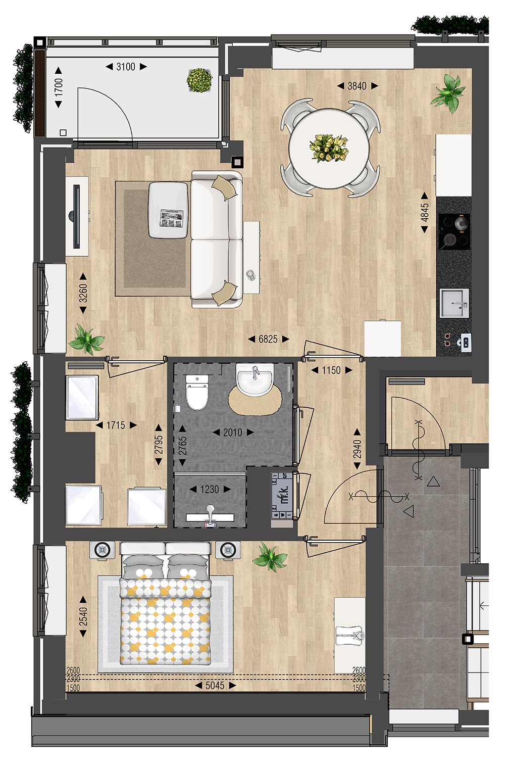 Foto 3 van Appartement type C (Bouwnr. 8)