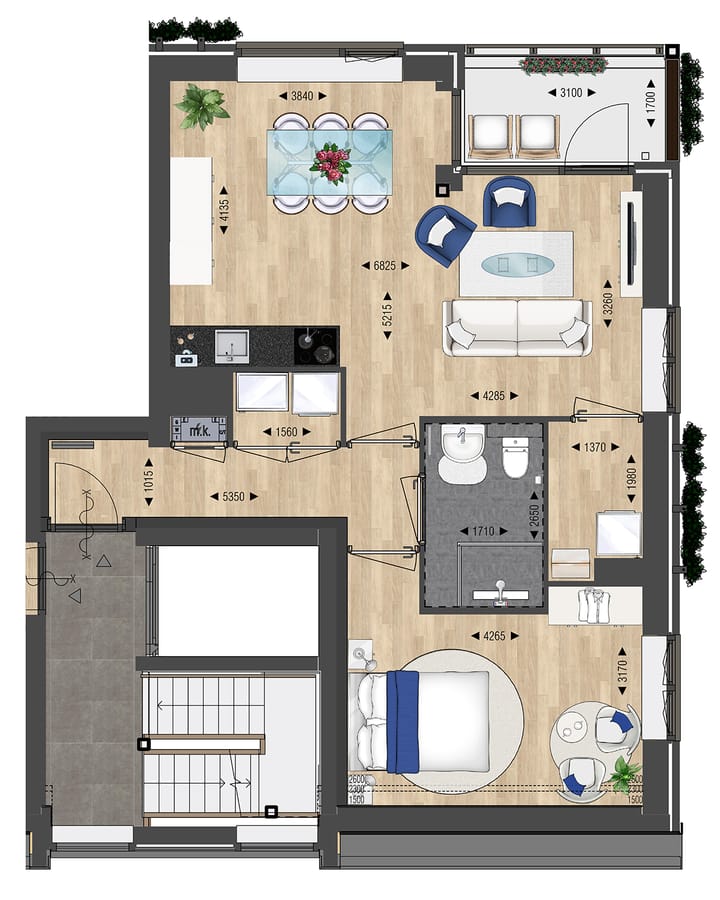 Foto 3 van Appartement type D (Bouwnr. 9)