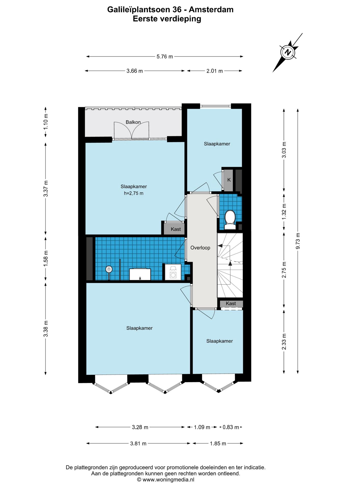 Foto 42 van Galileïplantsoen 36