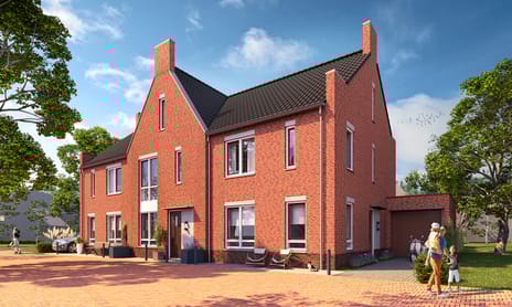 Foto van Drie-onder-een-kapwoning Hoekwoning