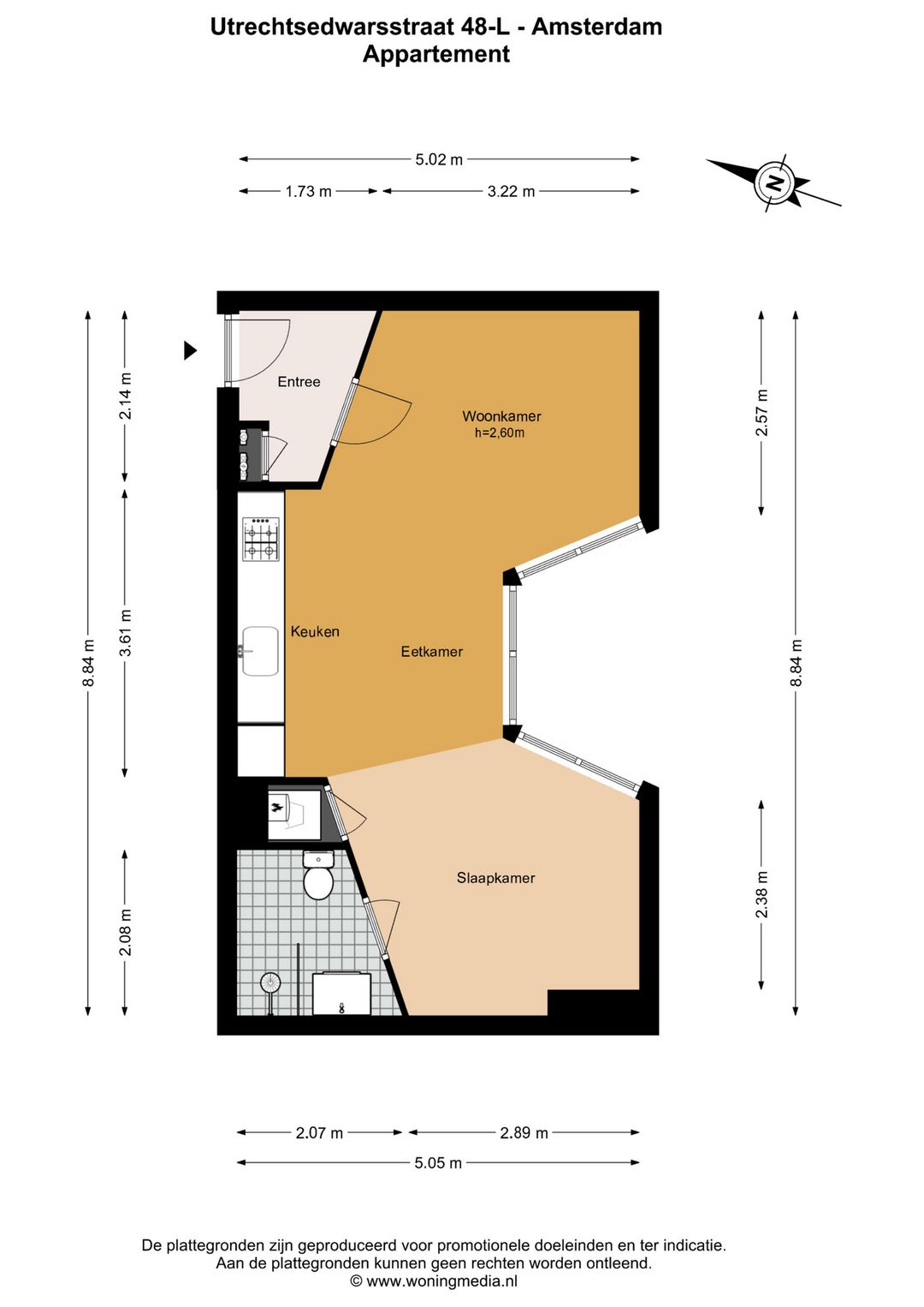 Foto 16 van Utrechtsedwarsstraat 48-L