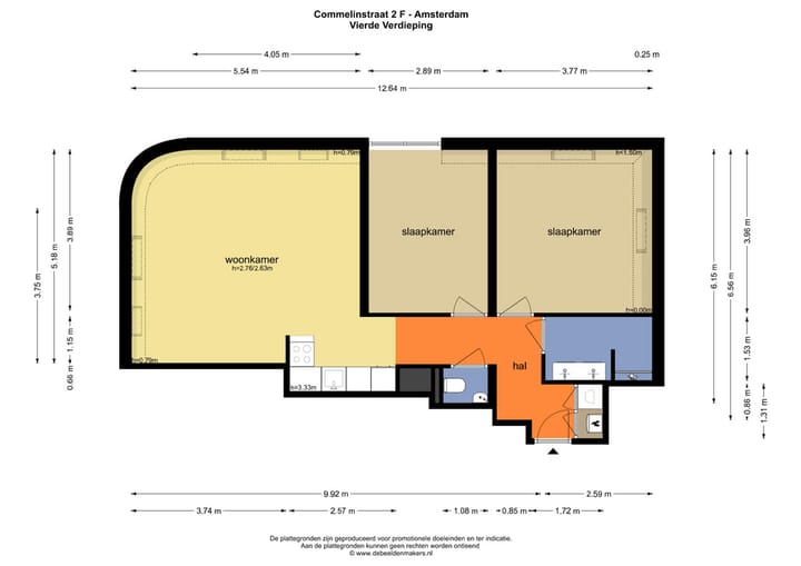 Foto 26 van Commelinstraat 2-F