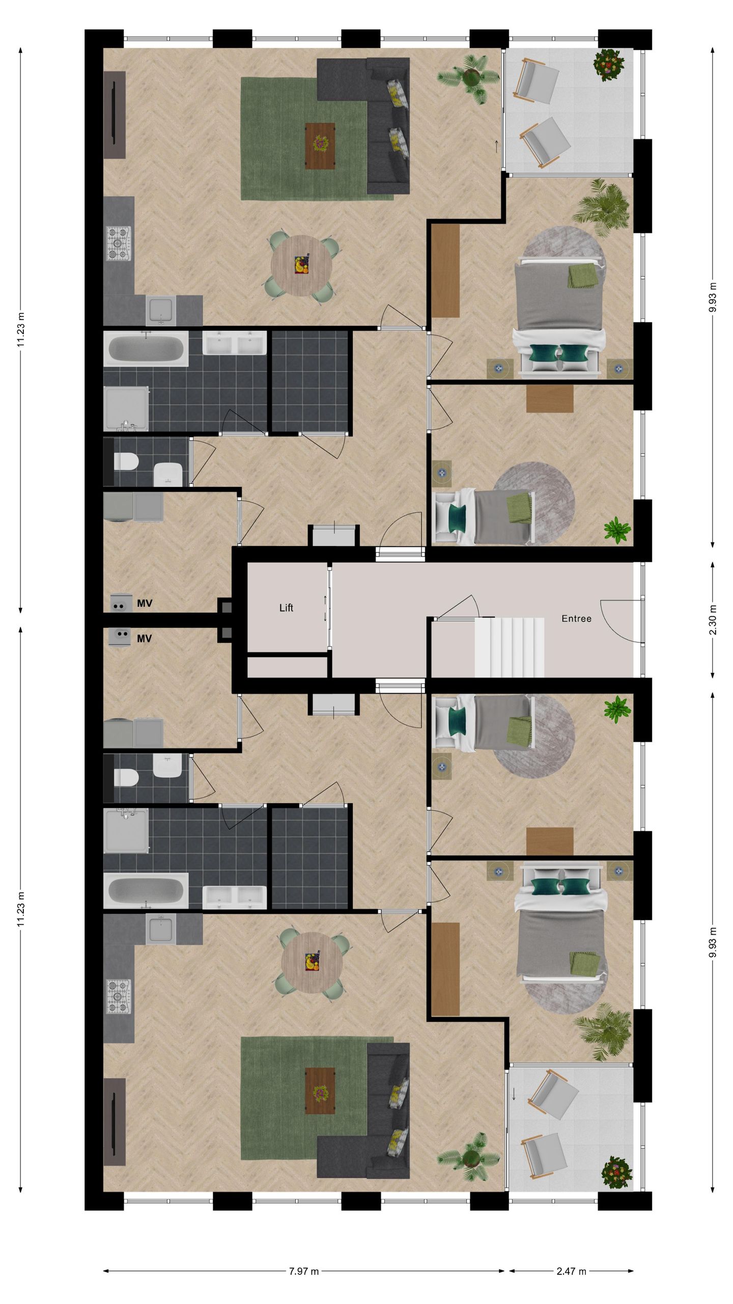 Foto 5 van Brinkstraat - 6 appartementen