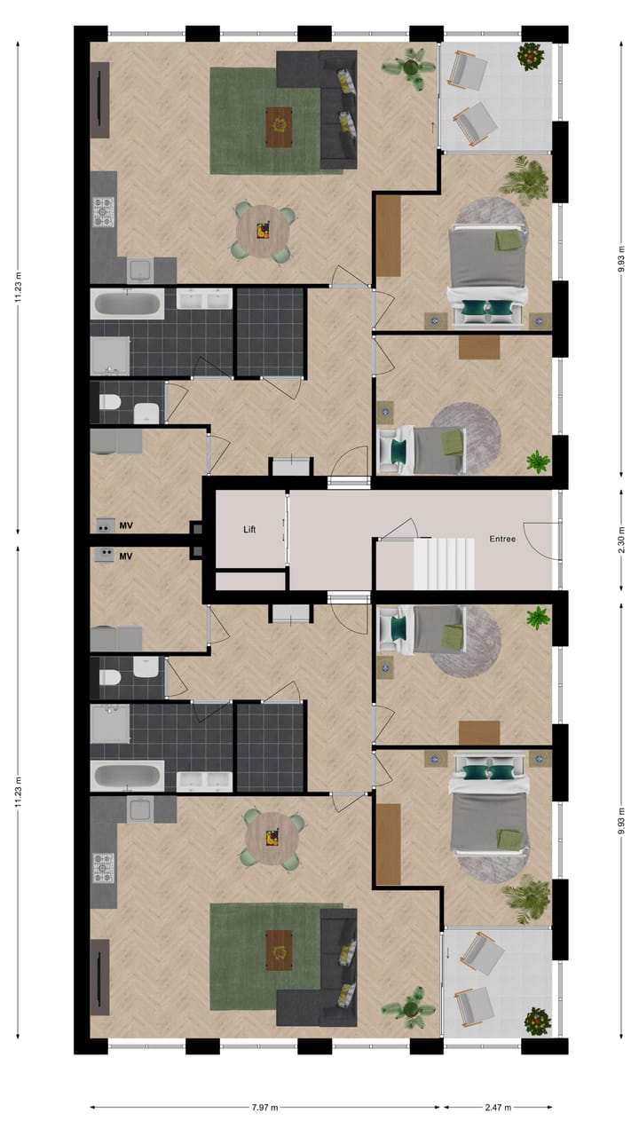 Foto 5 van Type A-B (Bouwnr. A)