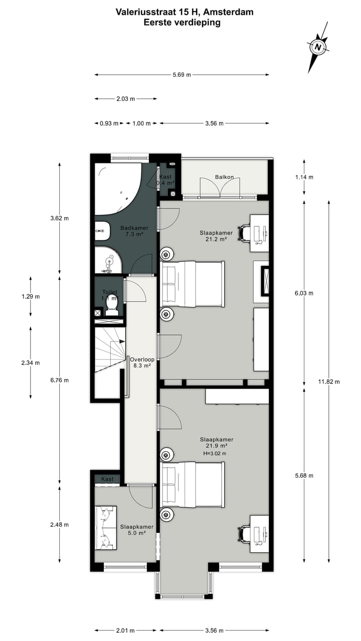 Foto 54 van Valeriusstraat 15-H