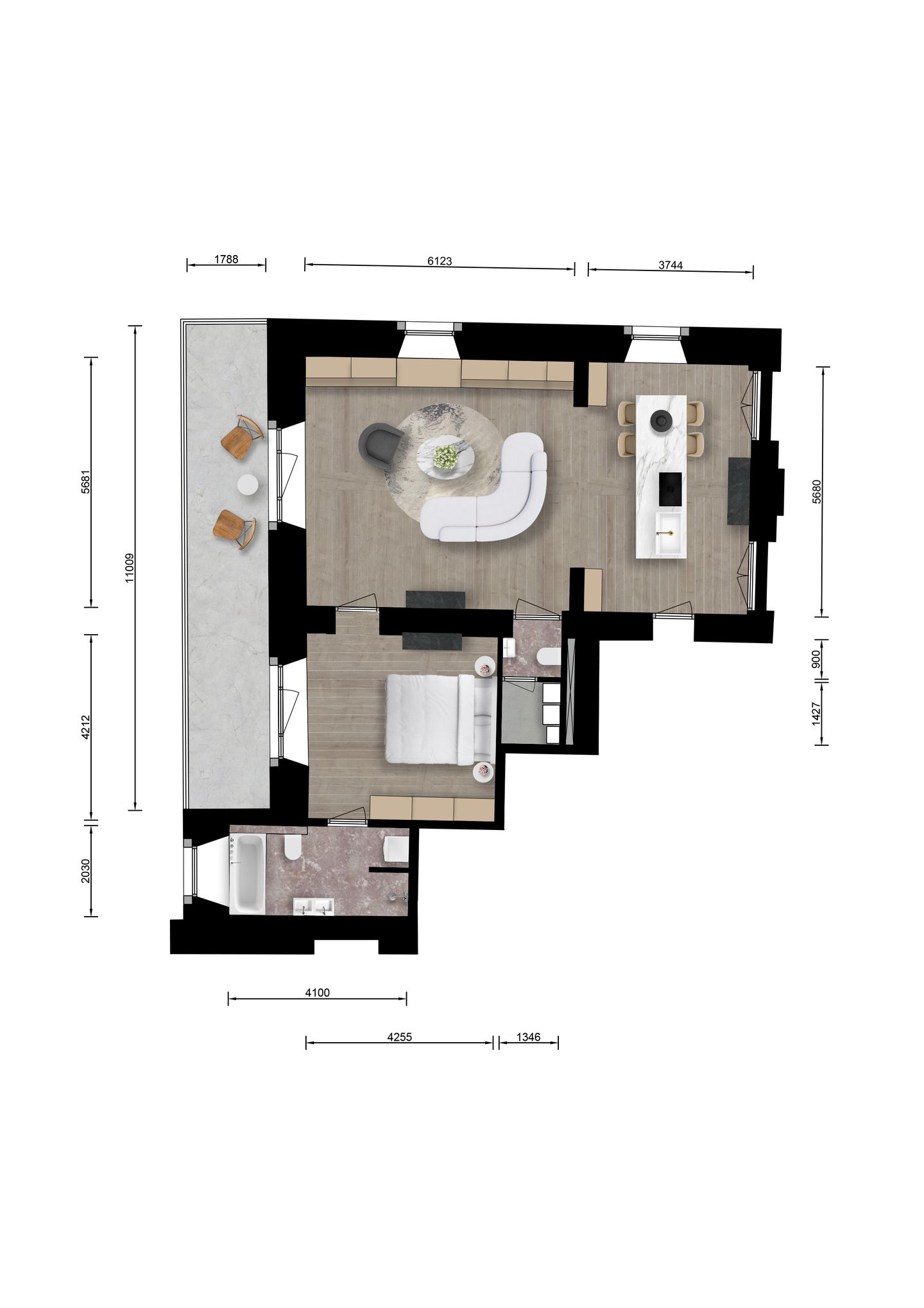 Foto 5 van Kolmonderstraat 18B (bel-etage zuid)