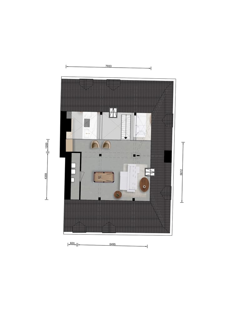 Foto 7 van Kolmonderstraat 18G (loft noord)