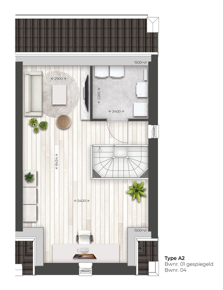 Foto 5 van Leuthse Gaard | 2-onder-1-kapwoning | A2 (Bouwnr. 1)