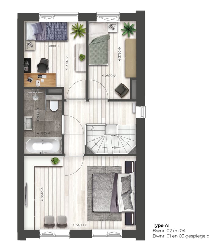 Foto 4 van Leuthse Gaard | 2-onder-1-kapwoning | A2 (Bouwnr. 4)