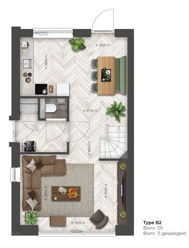 Foto 3 van Leuthse Gaard | Hoekwoning | B2 (Bouwnr. 11)