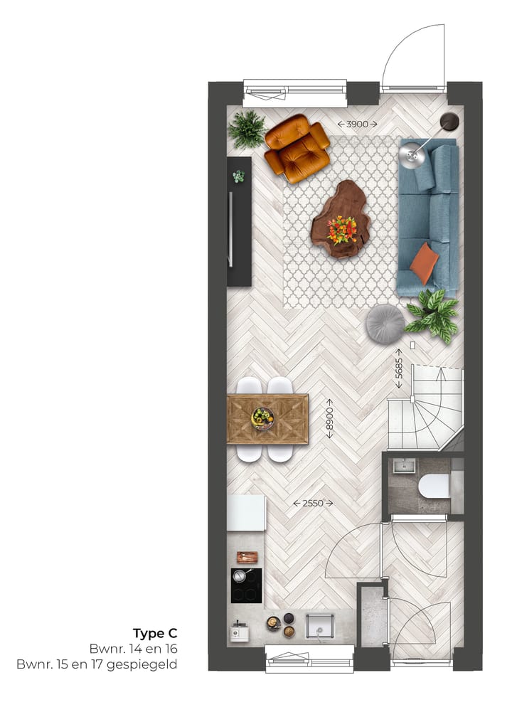 Photo 3 of Leuthse Gaard | Tussenwoning | C (Bouwnr. 14)