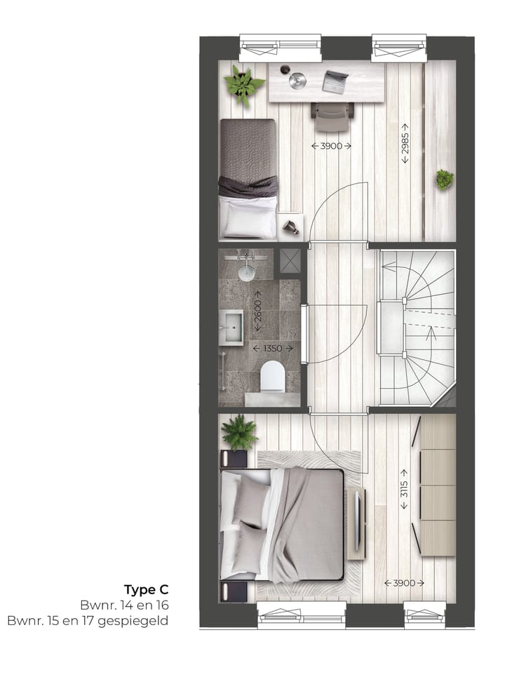 Foto 4 van Leuthse Gaard | Tussenwoning | C (Bouwnr. 15)
