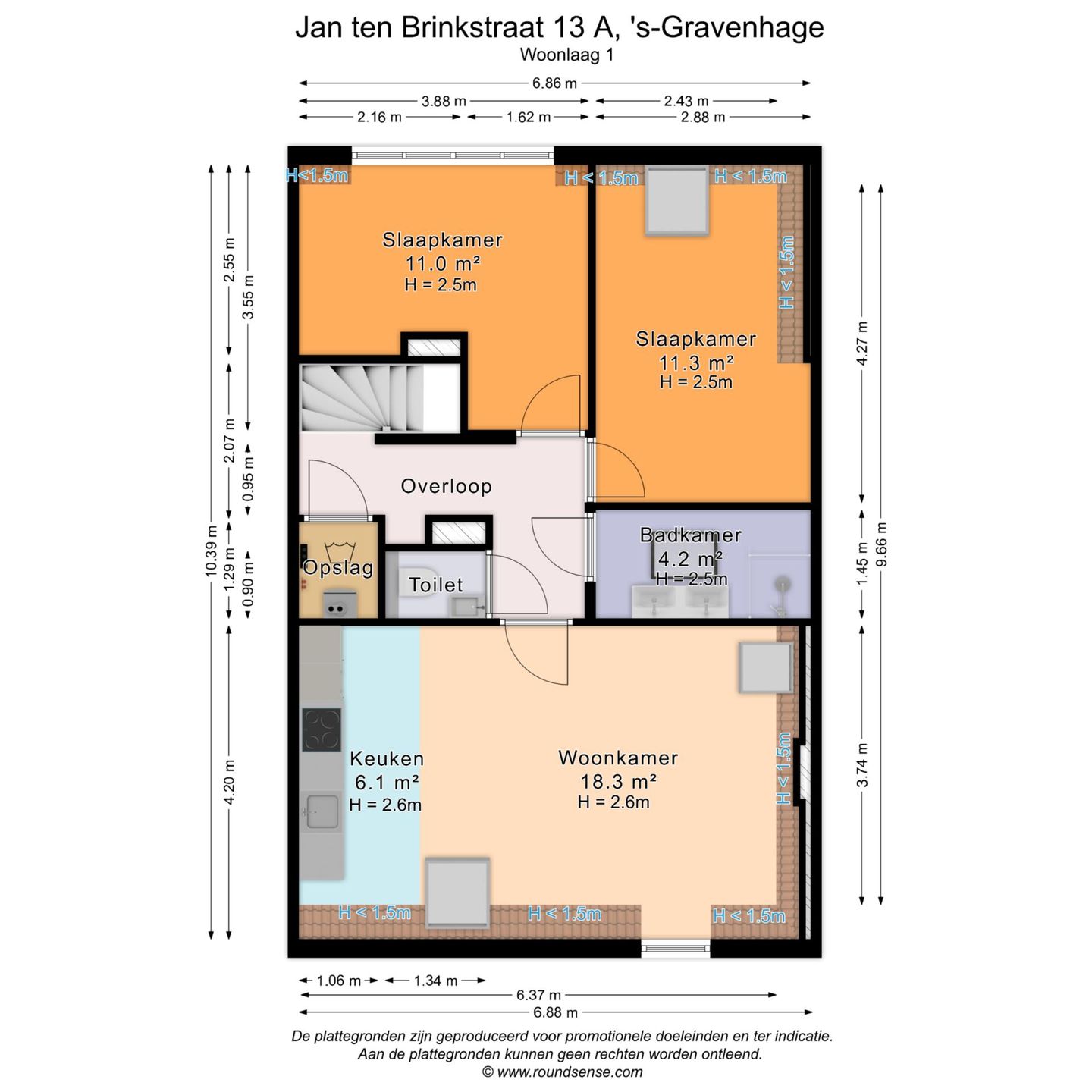Foto 20 van Jan ten Brinkstraat 13-A