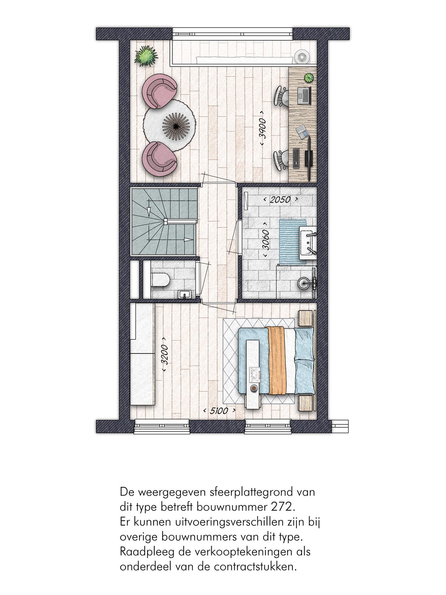Foto 4 van Blok 12E Tussenwoning (Bouwnr. 272)