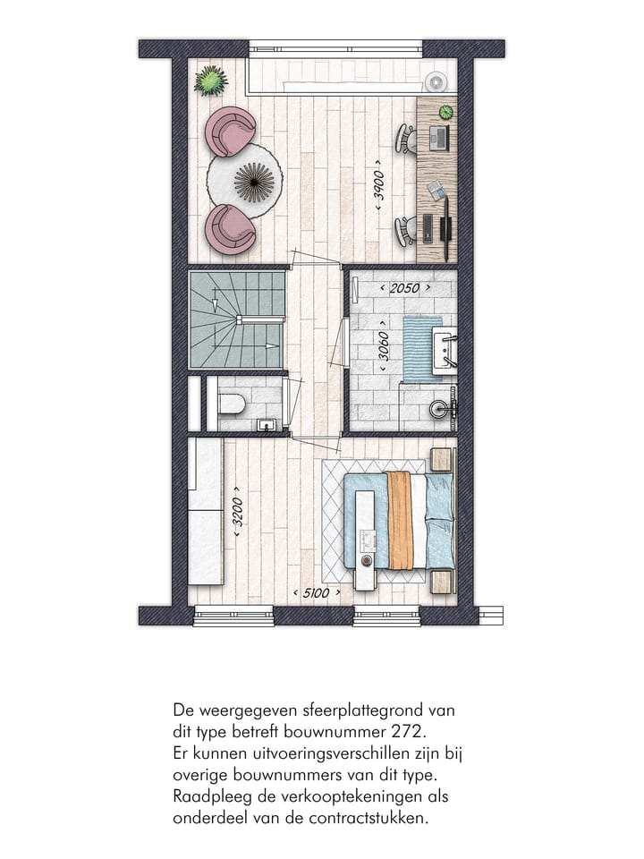 Foto 4 van Blok 12E Tussenwoning (Bouwnr. 271)