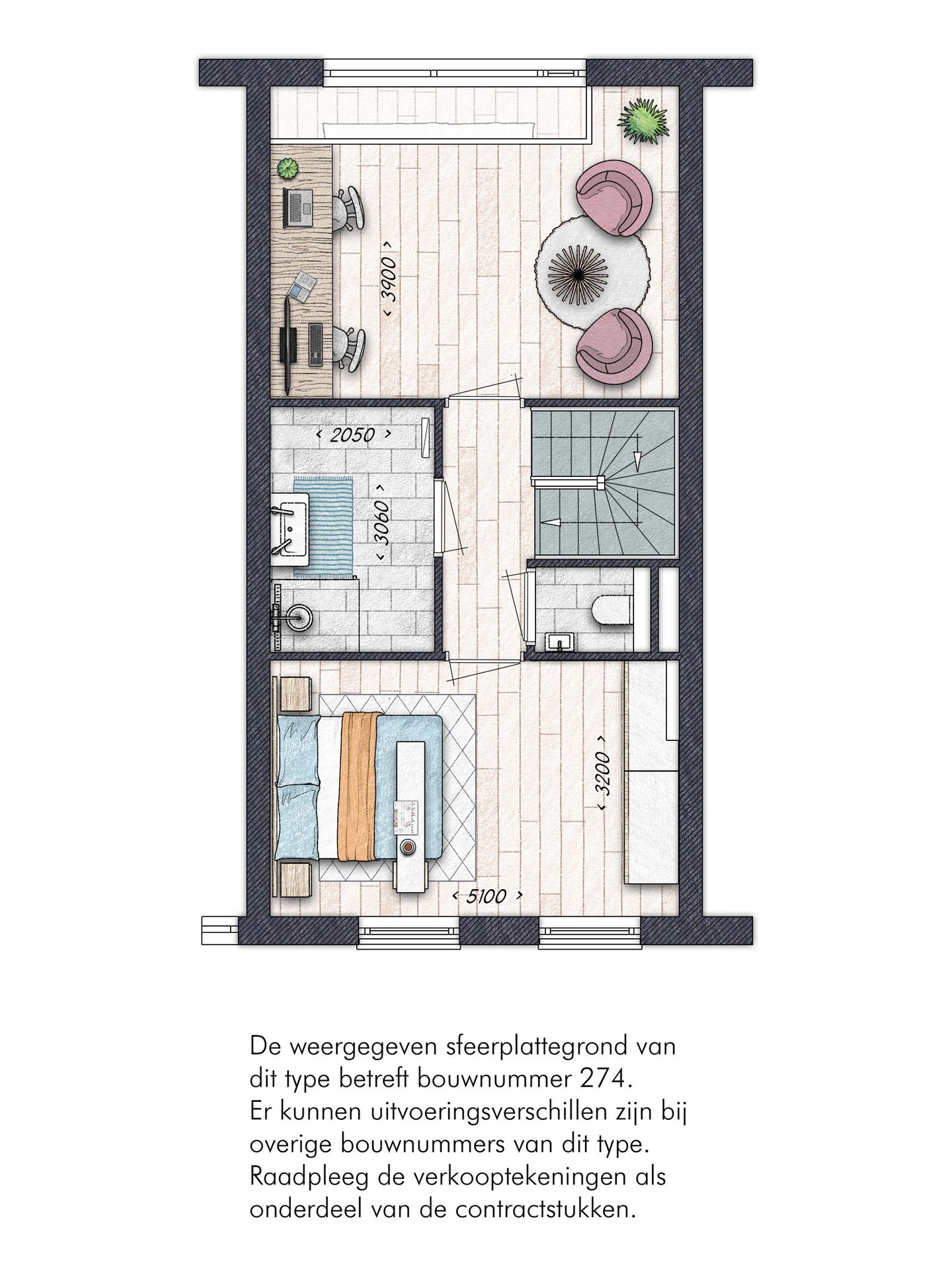 Foto 4 van Blok 12F Tussenwoning (Bouwnr. 276)