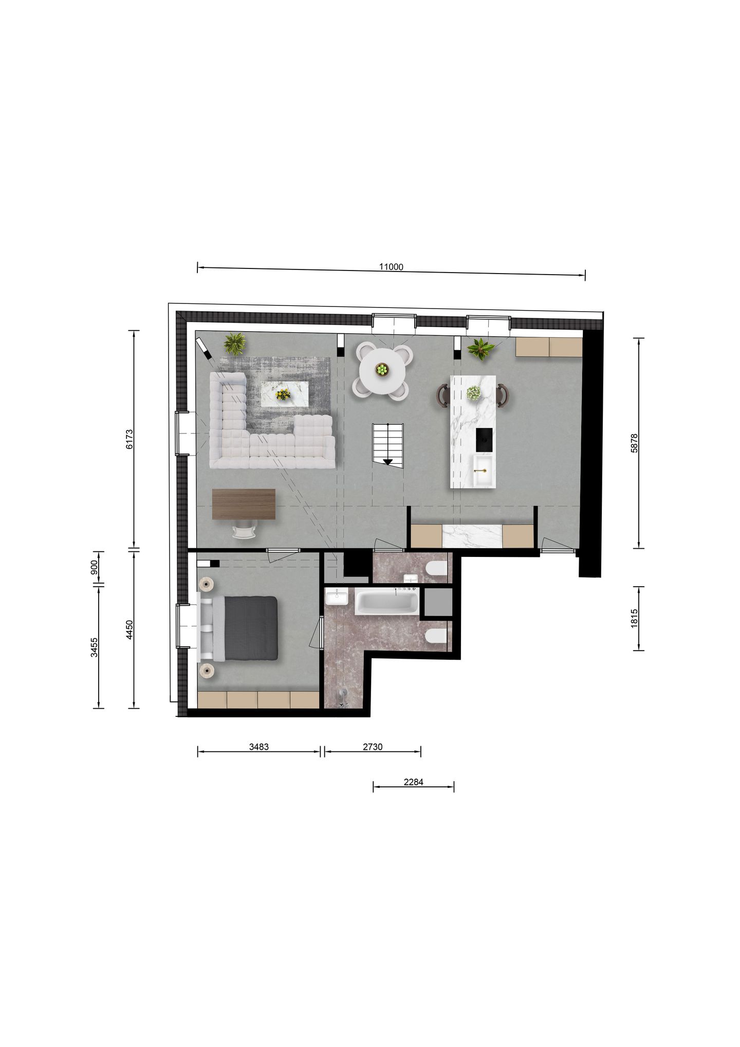 Foto 5 van Kolmonderstraat 18F (loft zuid)