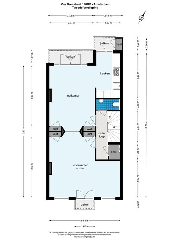 Foto 22 van Van Breestraat 190-2