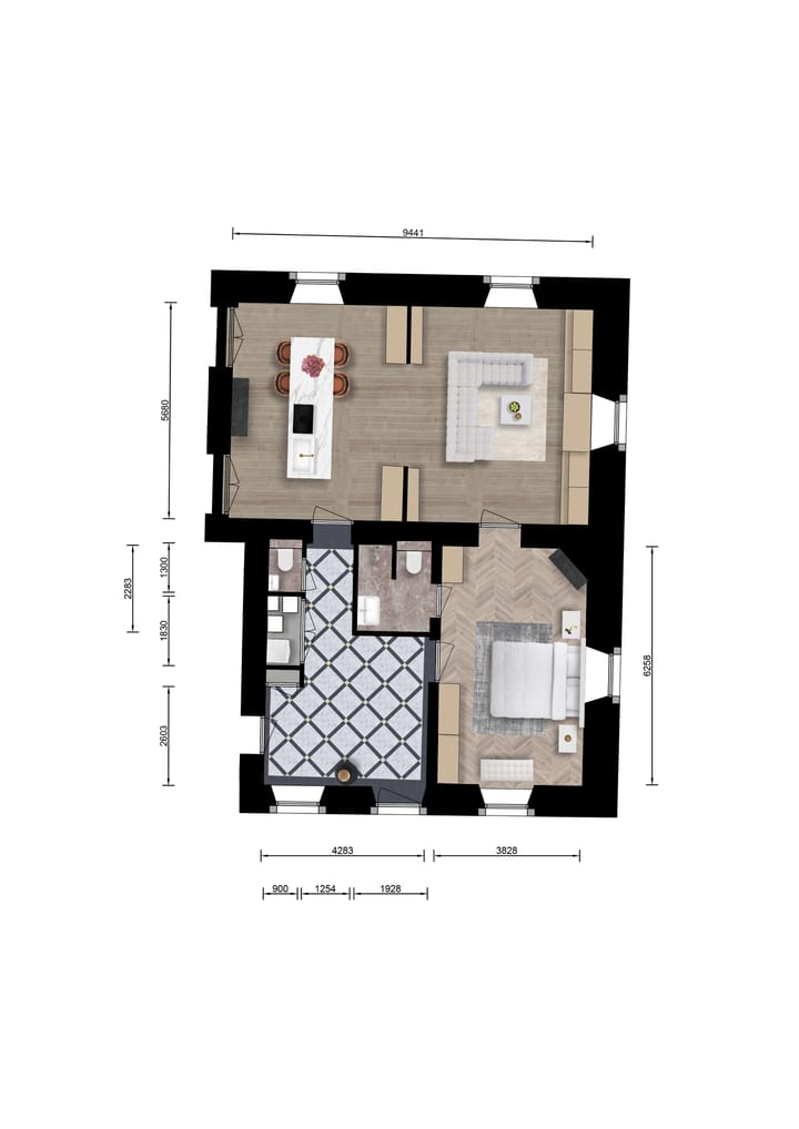 Foto 5 van Kolmonderstraat 18C (bel-etage noord)