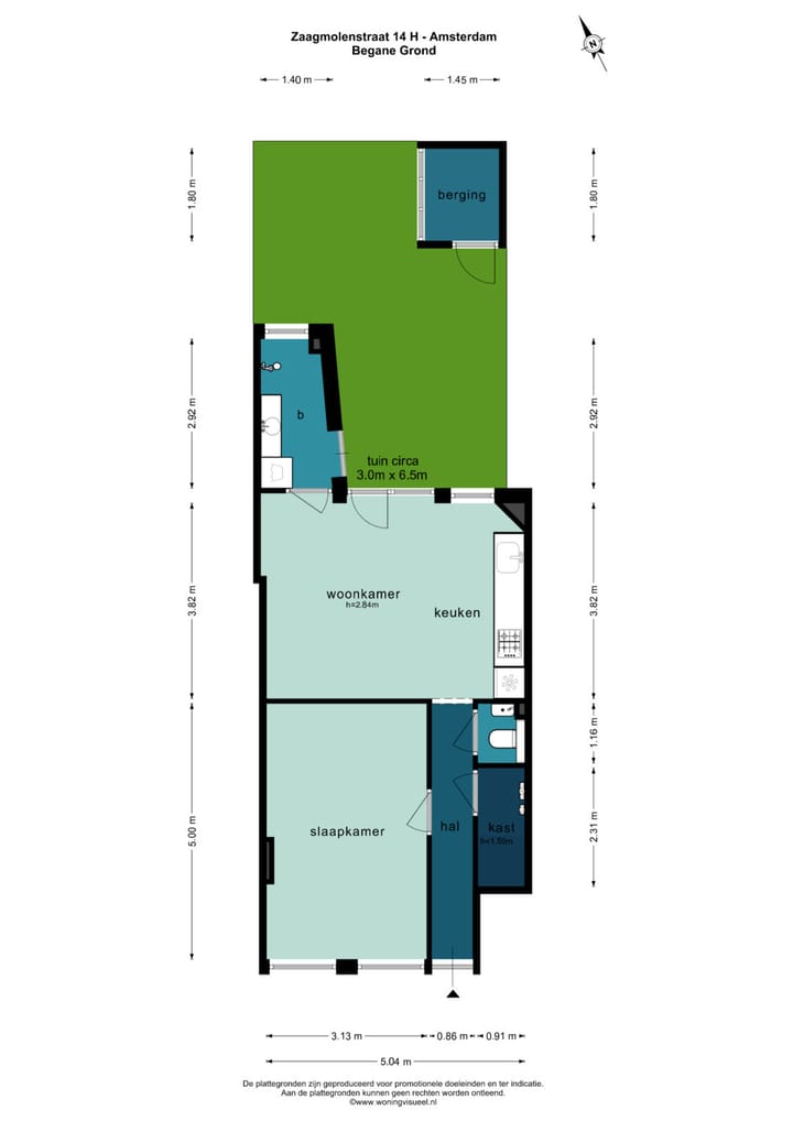 Foto 30 van Zaagmolenstraat 14-H