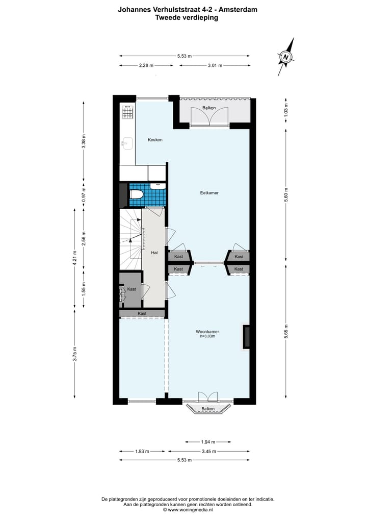 Foto 34 van Johannes Verhulststraat 4-2