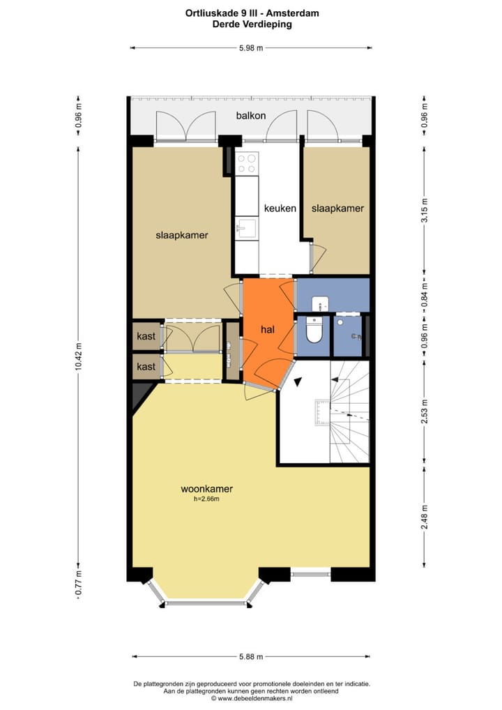 Foto 22 van Orteliuskade 9-3