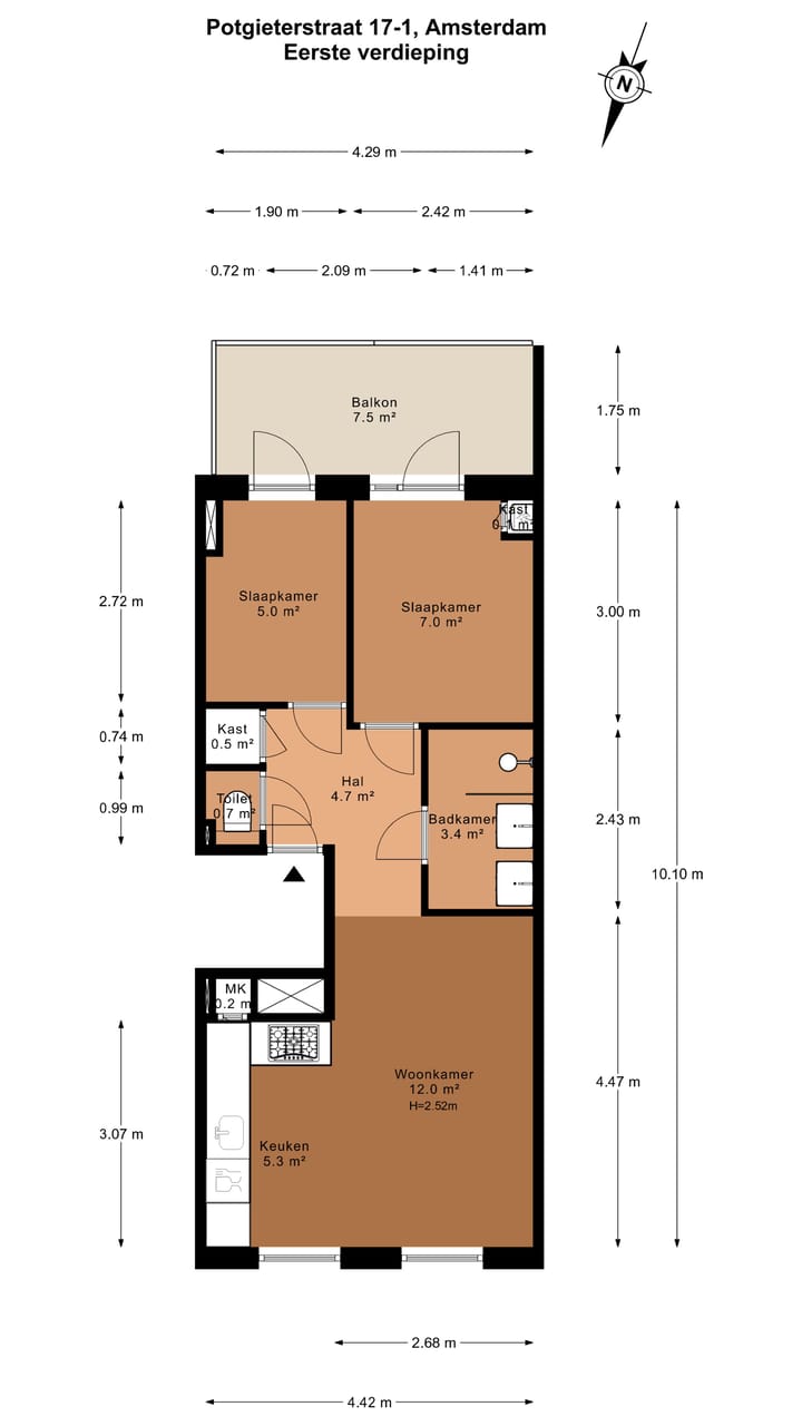 Foto 24 van Potgieterstraat 17-1