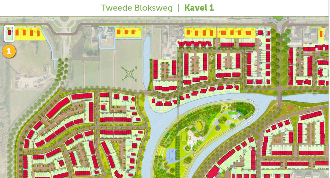 Foto 2 van Kavels Tweede Bloksweg fase 3 (Bouwnr. 1)