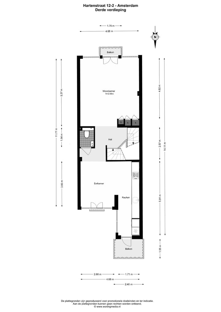 Foto 38 van Hartenstraat 12-2
