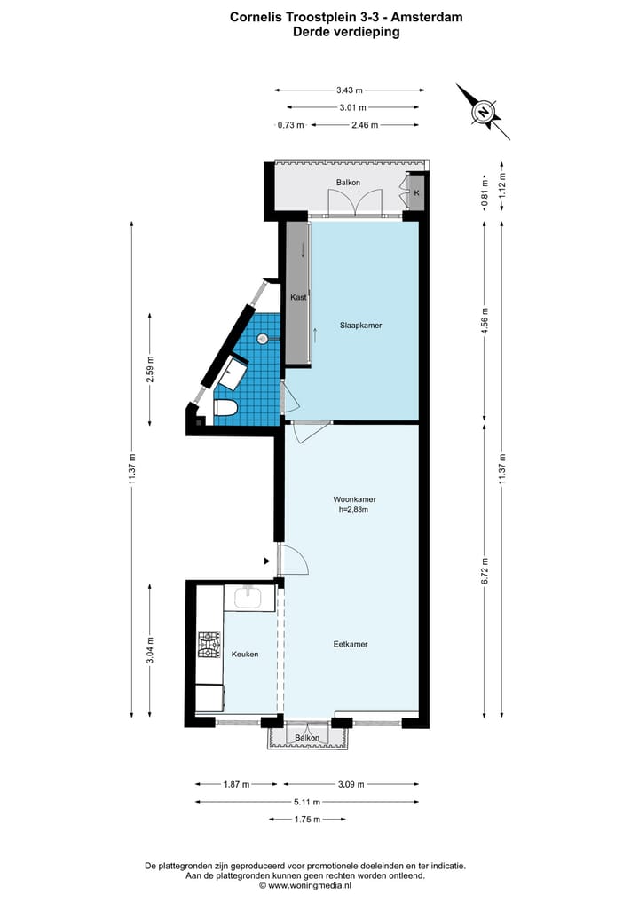 Foto 20 van Cornelis Troostplein 3-D