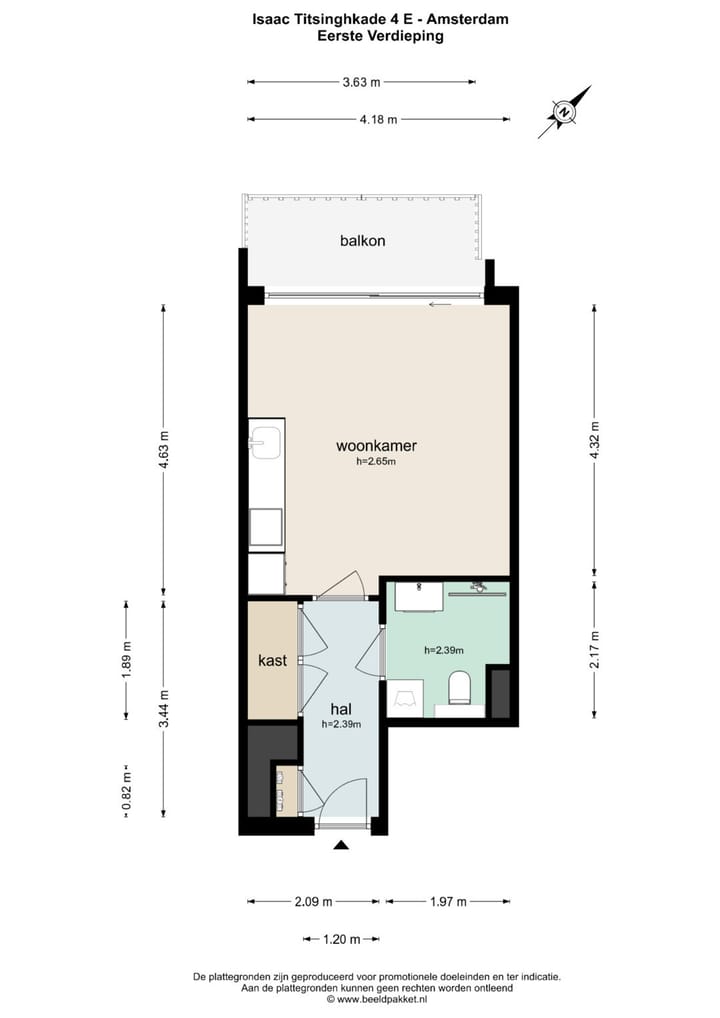 Foto 25 van Isaac Titsinghkade 4-E