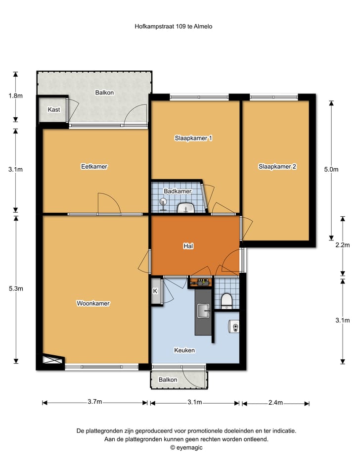 Foto 11 van Hofkampstraat 109